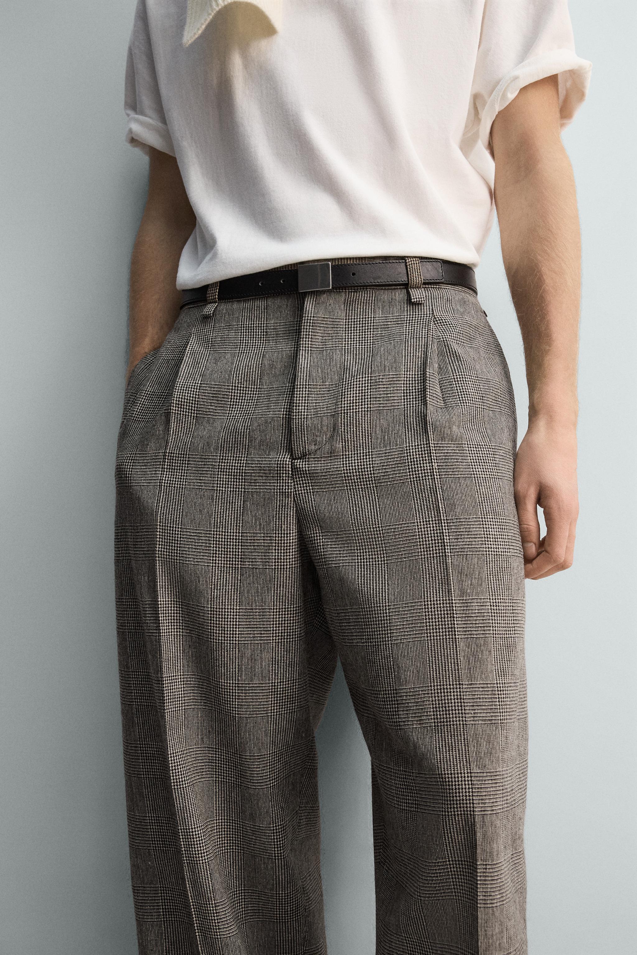PANTALON RELAXED FIT À CARREAUX